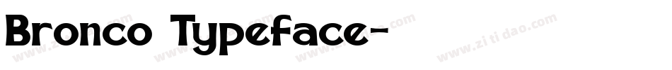 Bronco Typeface字体转换